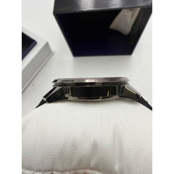 MOVADO BOLD Mens Watch Brown Leather Gunmetal 3600366 Needs Battery replacement main image 8
